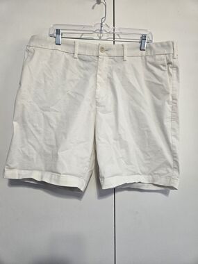 Express Men's White‎ Slim Fit Chino Shorts Size 38 8" Inseam